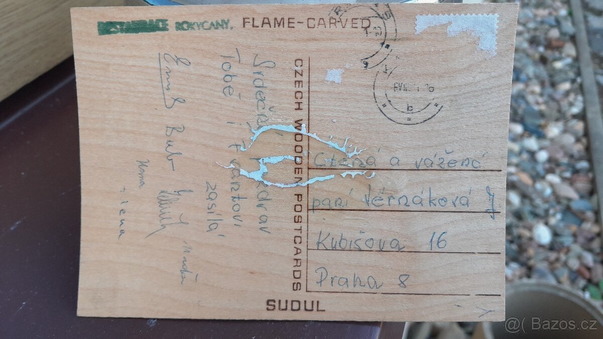 Dřevěná pohlednice - 2