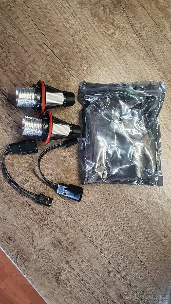 BMW Angel eyes bílé LED markery 10W Canbus - 2