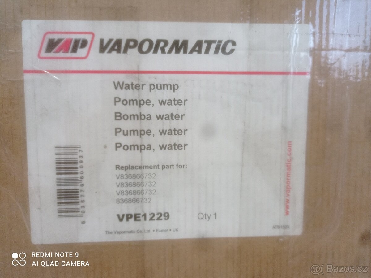 Vodní pumpa Valtra/ Valmet 836866732 , V836866732 - 2