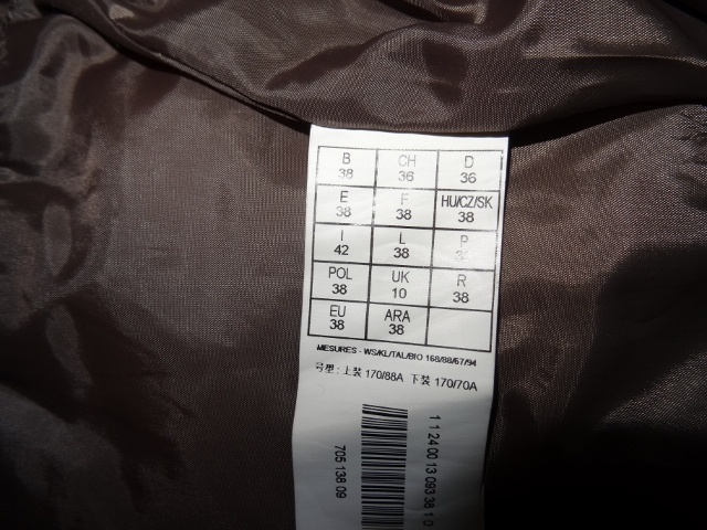 hnědý zimní kabát/bunda vel. S - 2