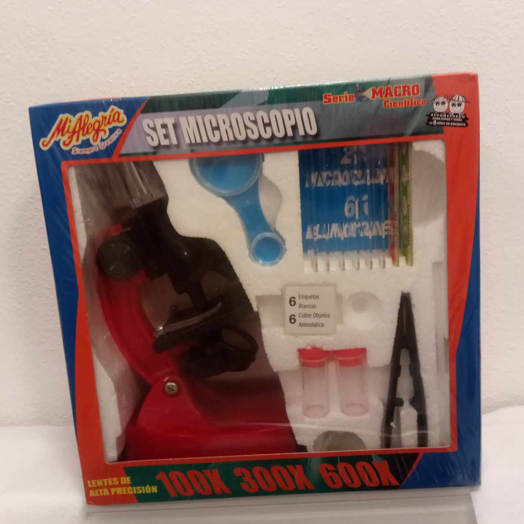 Dětský set mikroskop zcela nový +doplňky SLEVU hračka - 2