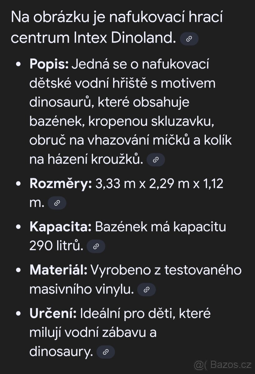 Nafukovací bazén Dinos - 2