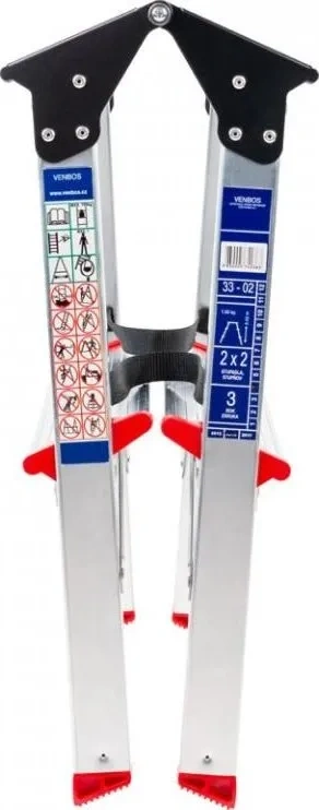 Hliníkové schůdky - malé dvoustupňové - 2