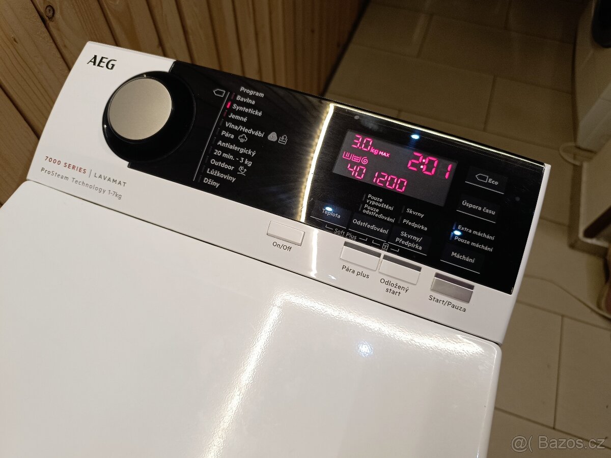 Parní pračka AEG na 7 kg, pěkný stav - 2