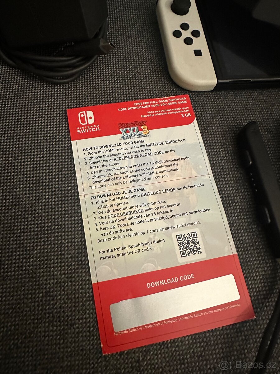 Nintendo Switch OLED + příslušenství a hra (top stav) - 2