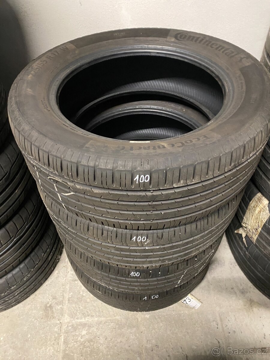 100) SADA PNEU CONTINENTAL 225/55 R17 - 225/55/17 - 2