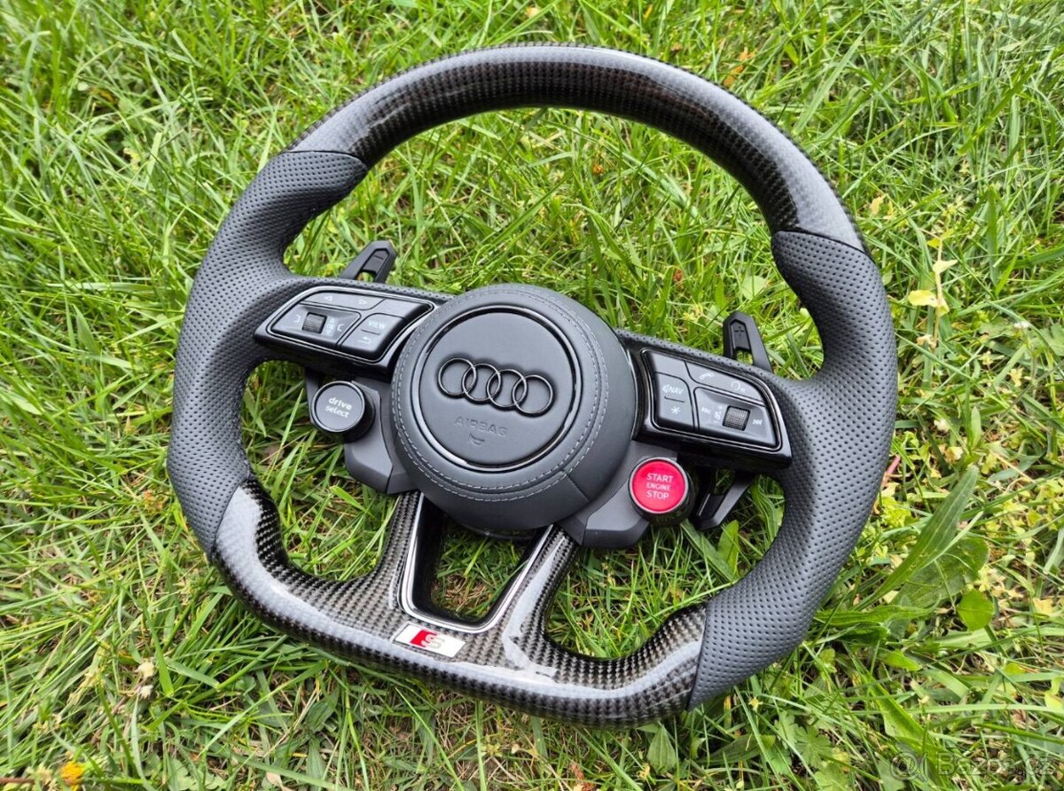 KARBONOVY VOLANT AUDI so ŠTART/STOP DRIVE SELECT - 2