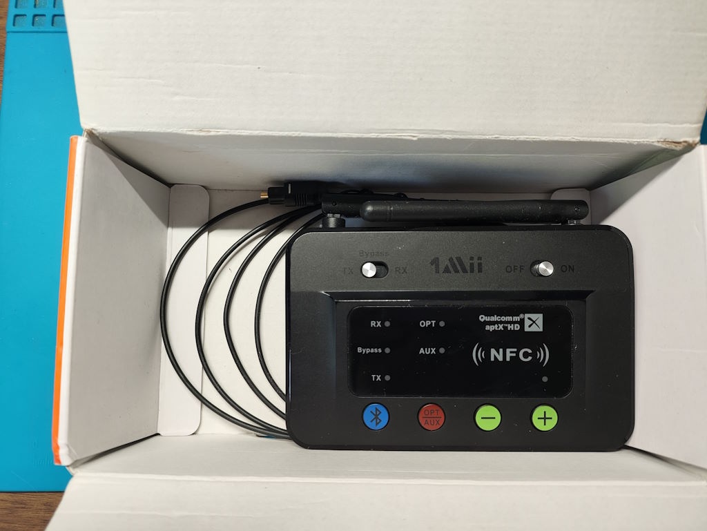 1Mii B03 Bluetooth 4.2 vysílač / přijímač (TX/RX) aptX LL - 2