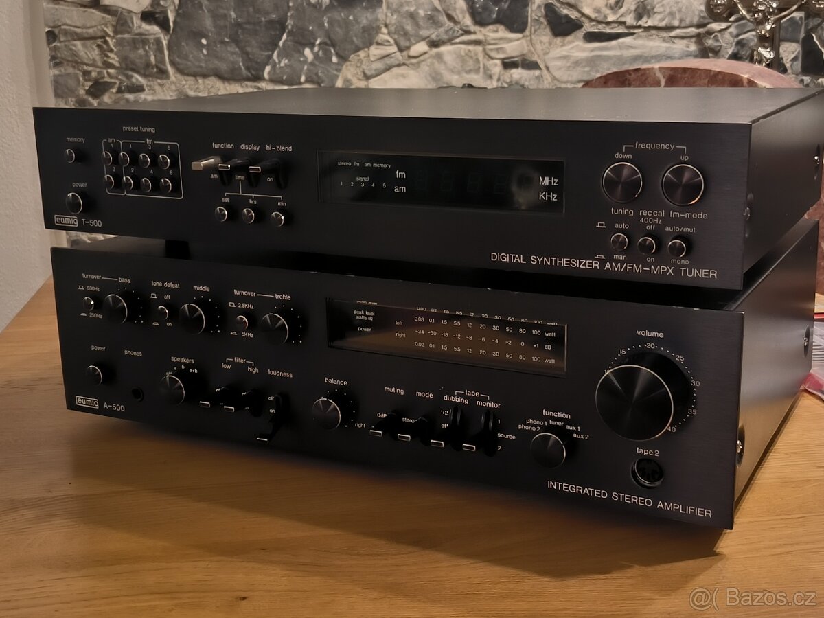 EUMIG A-500--EUMIG T-500 Vzácné HiFi pro znalce. - 2