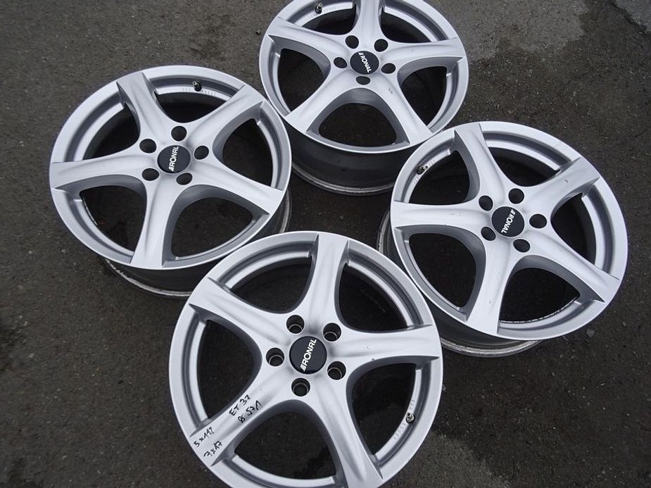 Alu disky Ronal 17", 5x112, ET 37, šířka 7J - 2