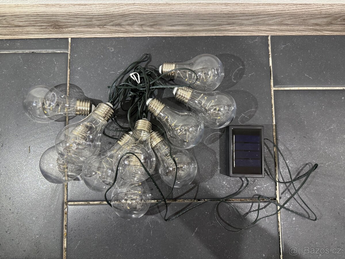 Zahradní LED solární osvětlení, dekorace - 2