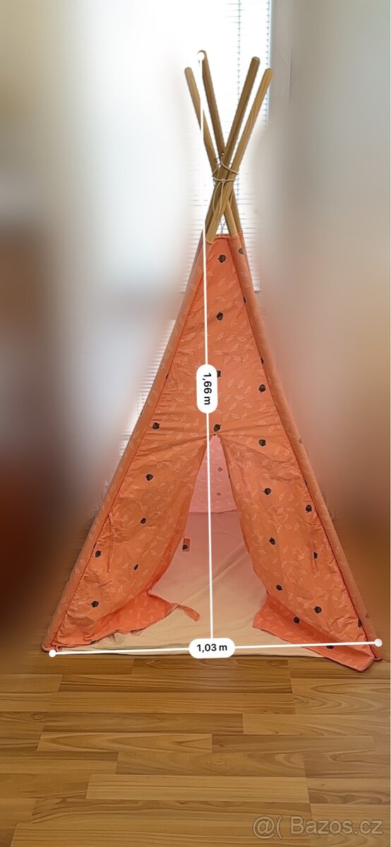 Dětské teepee/dětský stan/domeček/tepe/týpí/úkryt - 2