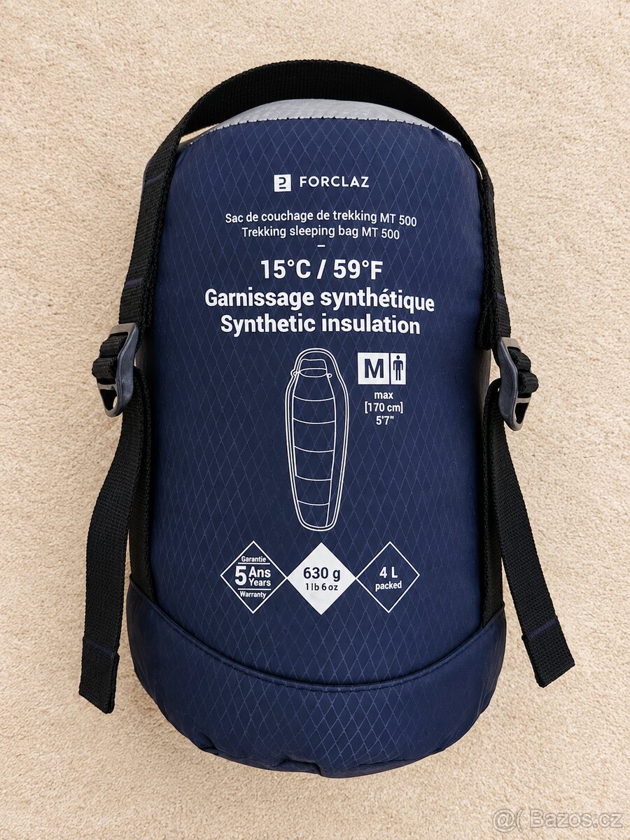 Spacák Forclaz MT500, 15 °C, hmotnost 630 g - 2