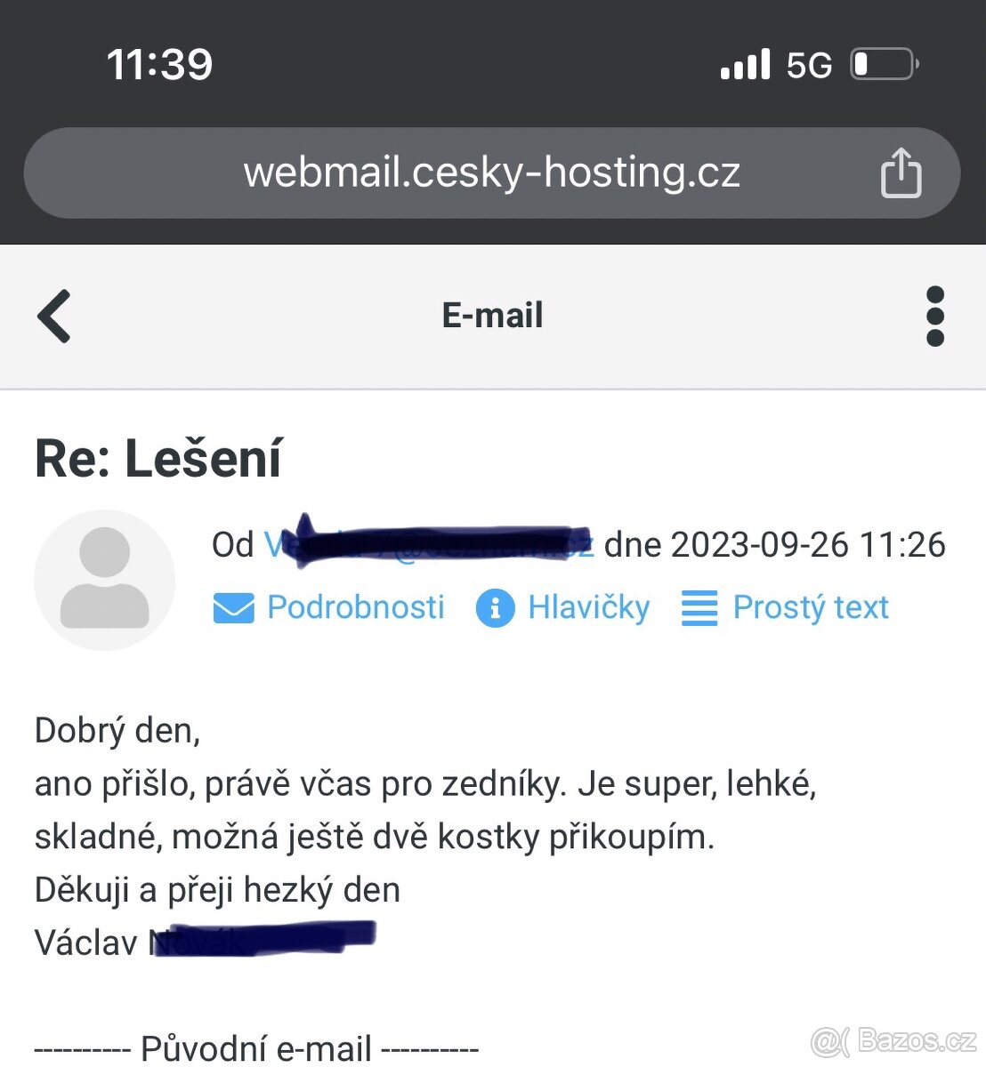 Lešení 163x100 cm s prac. výškou až 3,5 m - 9,5 m - 2