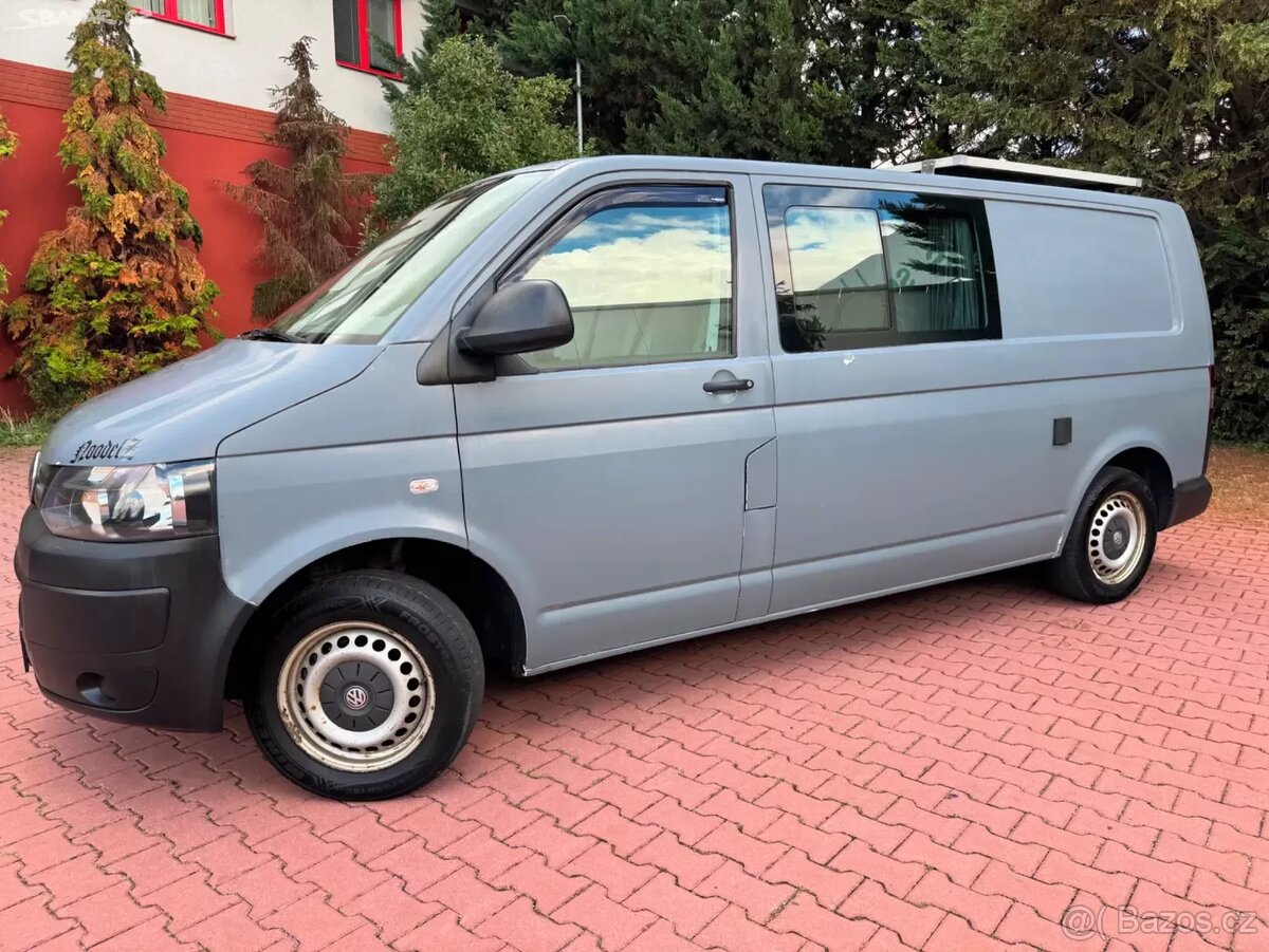 VW T5 Transporter 2.0 TDI Long,2015,Webasto,Solár,Tažné,Obyt - 2