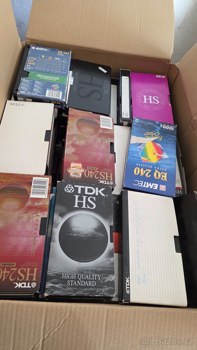 TDK, BASF, atd., originál VHS 60ks. - 2