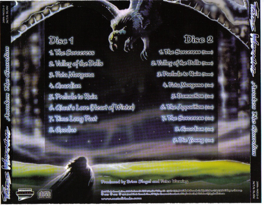CD FATES WARNING - AWAKEN THE GUARDIAN 2 CD + DVD BOX - 2