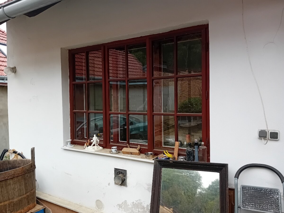 Velke dřevěné okno na zakazku a dveře - 2