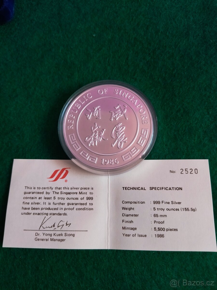 5 OZ Ag Rok Tygra 1986 - 2