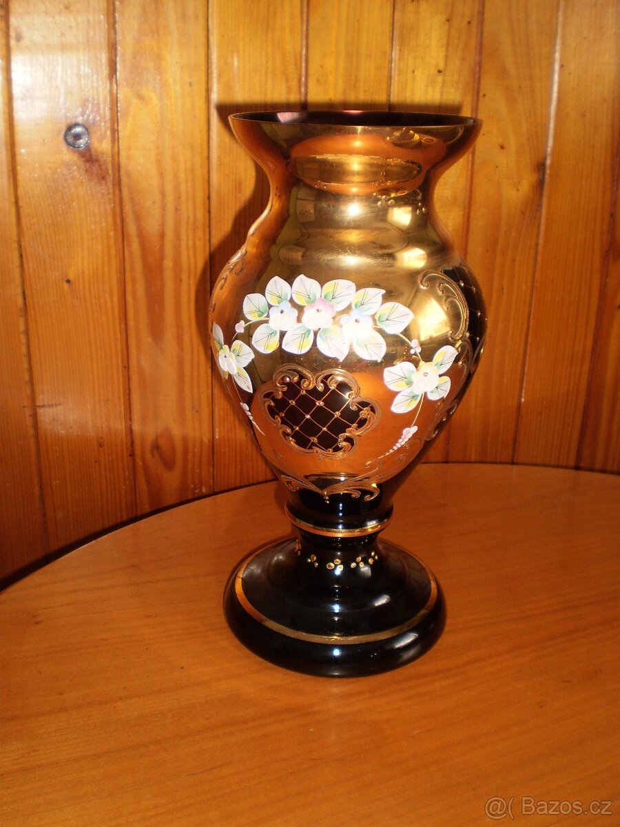 novoborské sklo - bohatě zdobené - 3 kusy ++NOV++ - 2