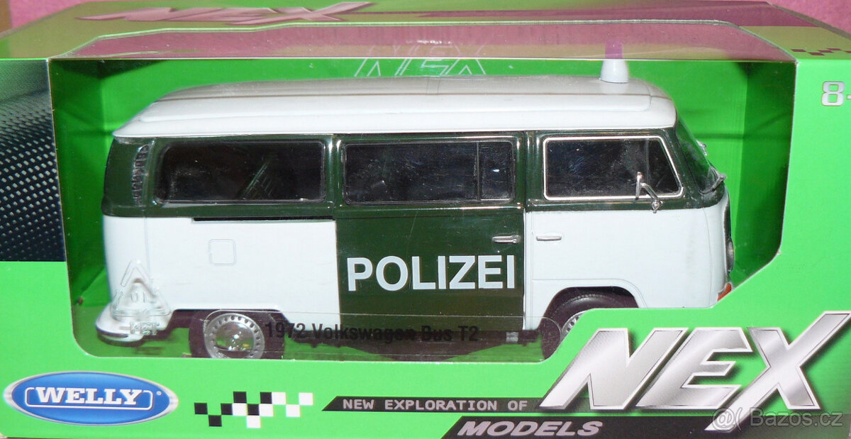 Volkswagen Bus T2 1:24 WELLY - Policie - 2