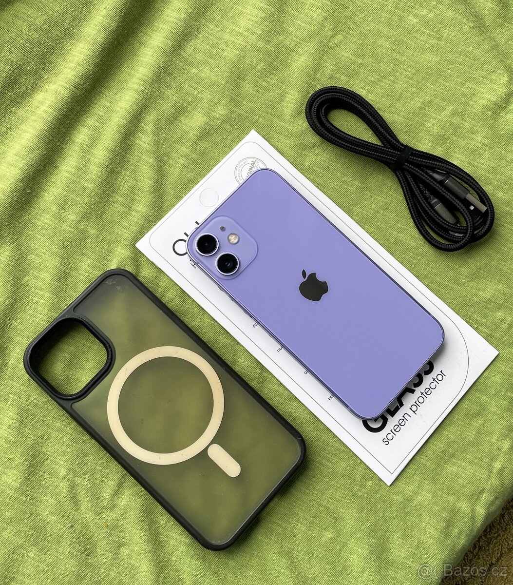 🍏 Apple Iphone 12 MiNi Purple 64GB 🍎 100% baterie 🔋 - 2