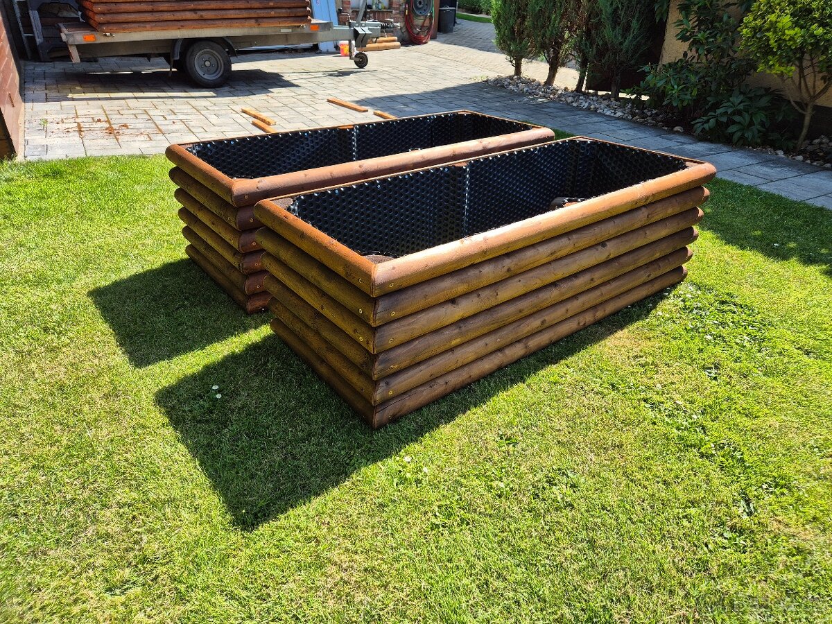 Nadzemní (vyvýšený) záhon o rozměru 150x60x48cm-4ks skladem - 2