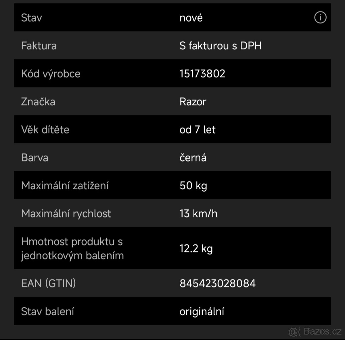 Elektrická motorka Razor MX125 DiRT Rocket - 2