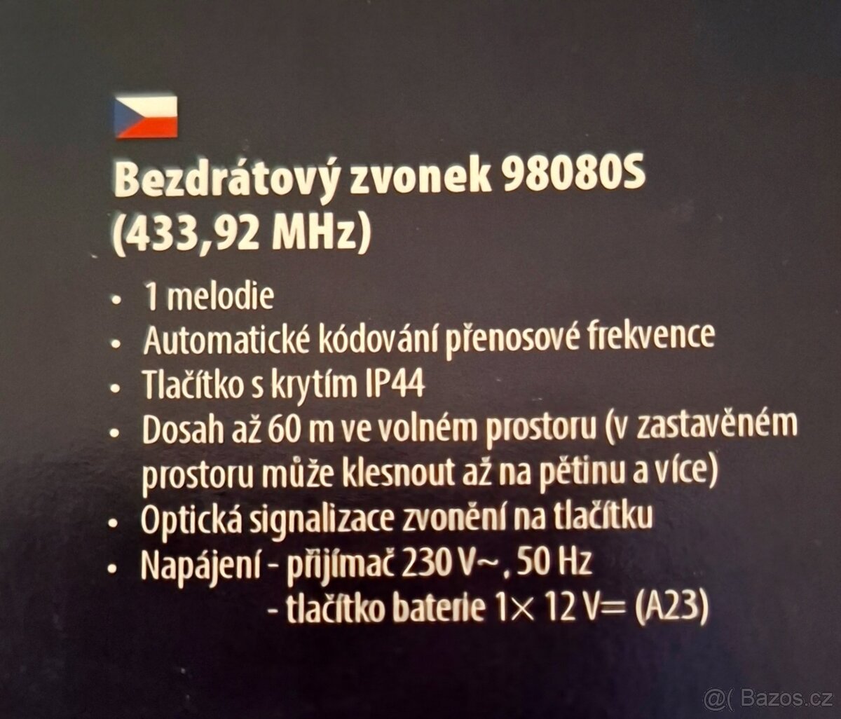 Bezdrátový zvonek EMOS - 2