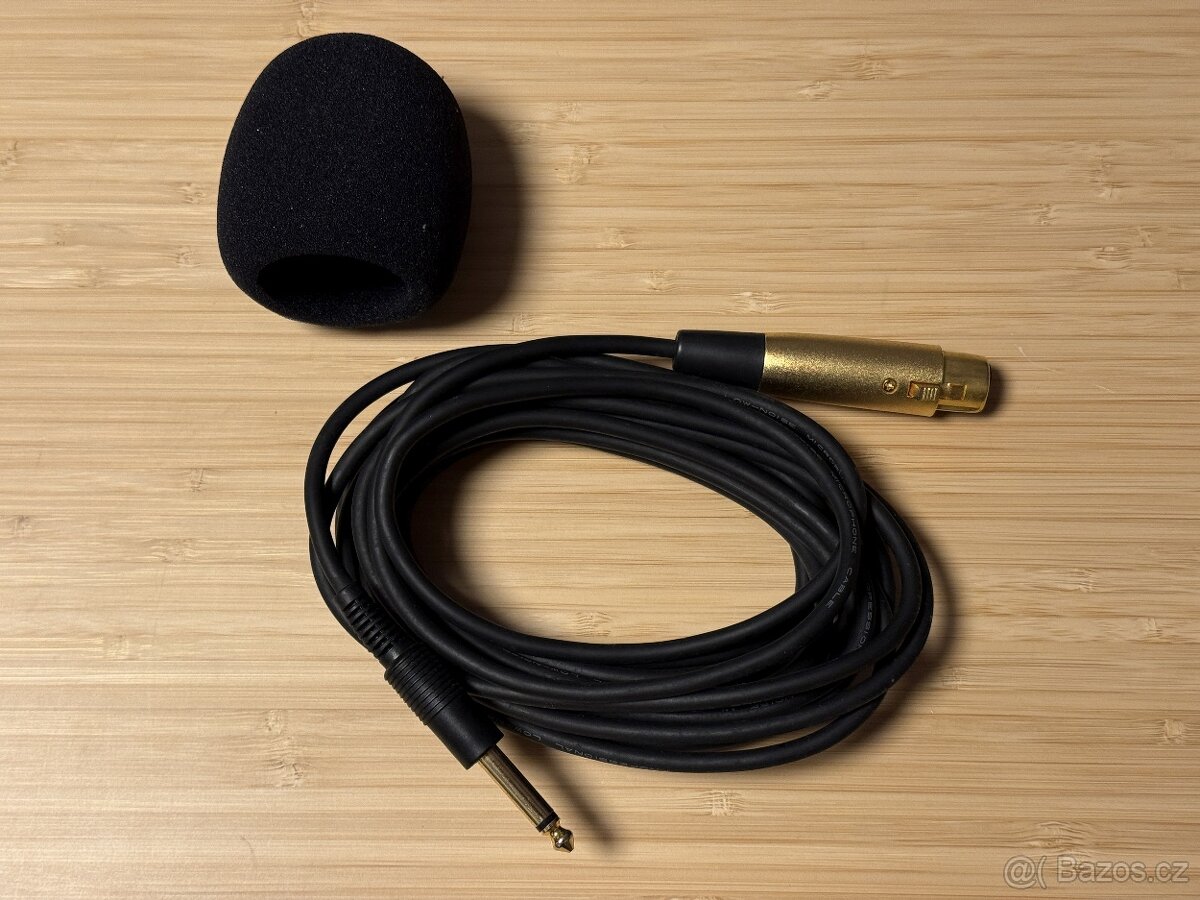 Hama DM-65 dynamický mikrofon + kabel + pouzdro - 2