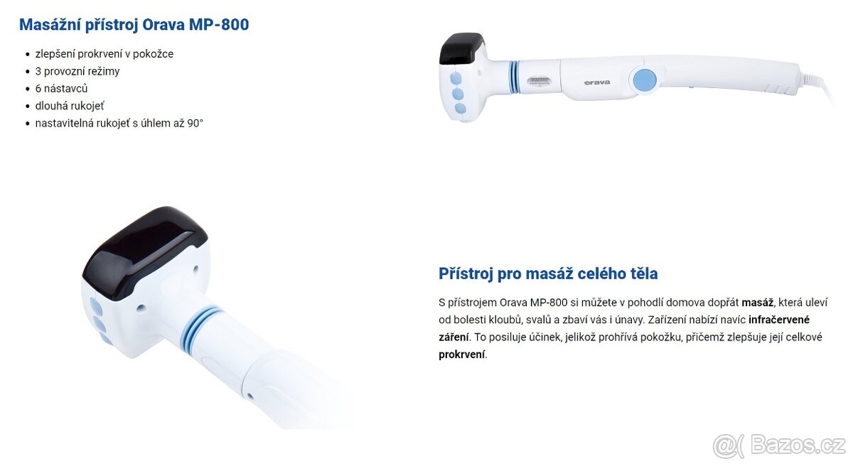 Masážní přístroj Orava MP-800 - 2