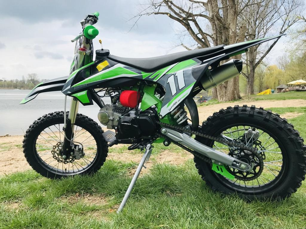 Pitbike Leramotors Shark 125ccm, el. starter, zelená