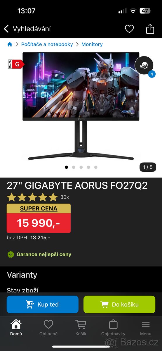 Monitor Gigabyte FO27Q2 QD OLED - 2