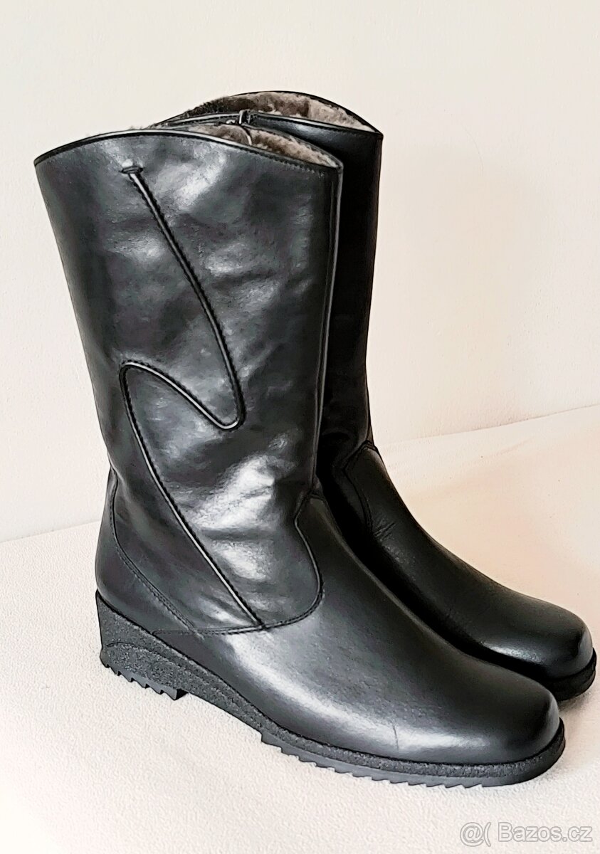 Rezerve_kožené polokozacky boty Ara nadměrná velikost 43 - 2