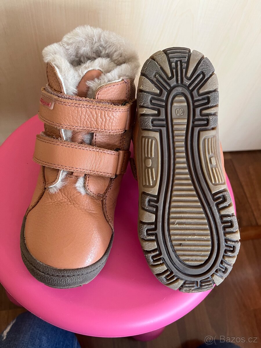 Dívčí kožené zimní boty Bisgaard velikost EU30 - 2