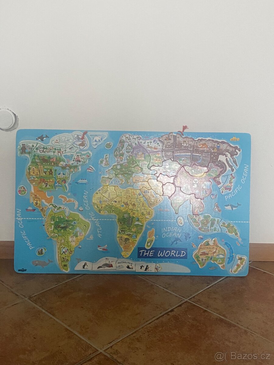 Magnetická tabule svet - 2