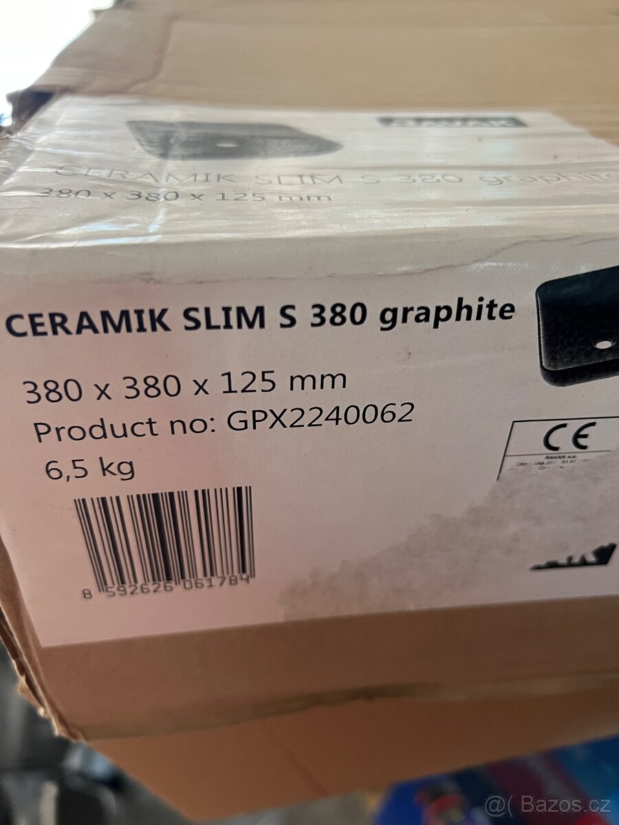 2x Skřipňka 60 umyvadlo Ravak šedé - 2