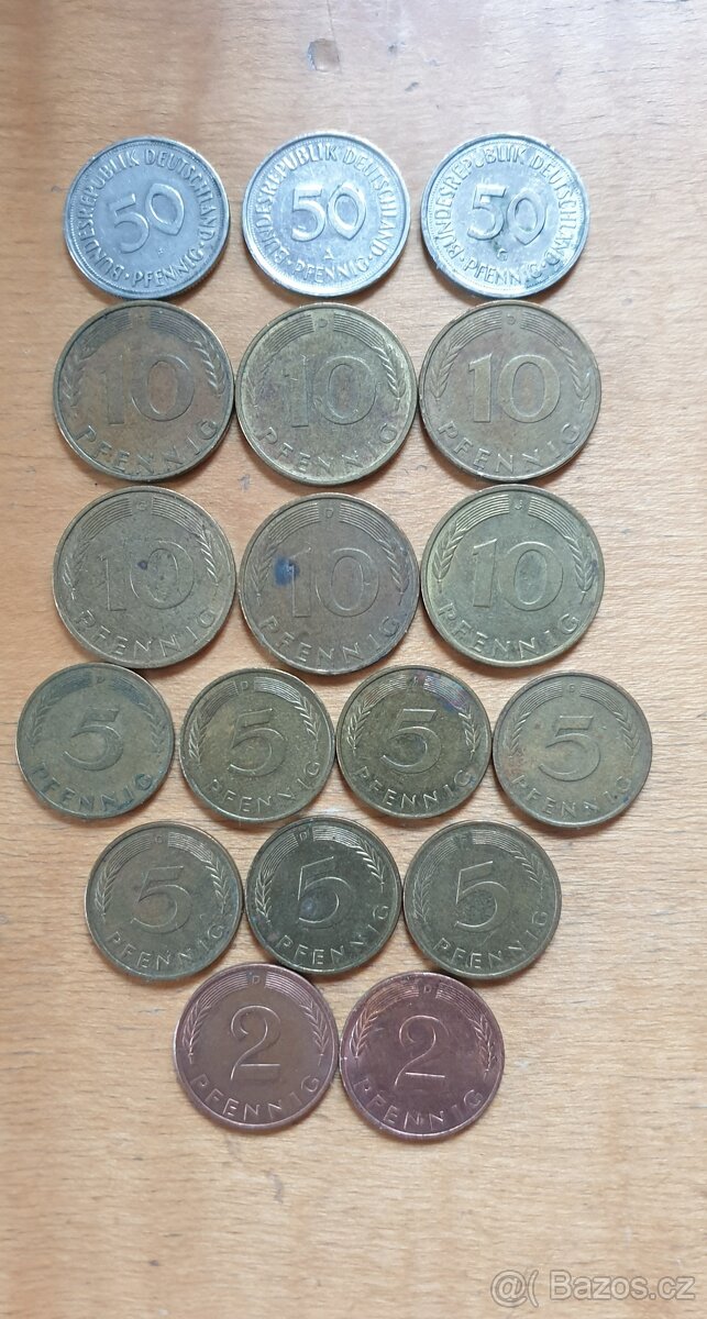 Mince Německo SRN 18 ks - 2