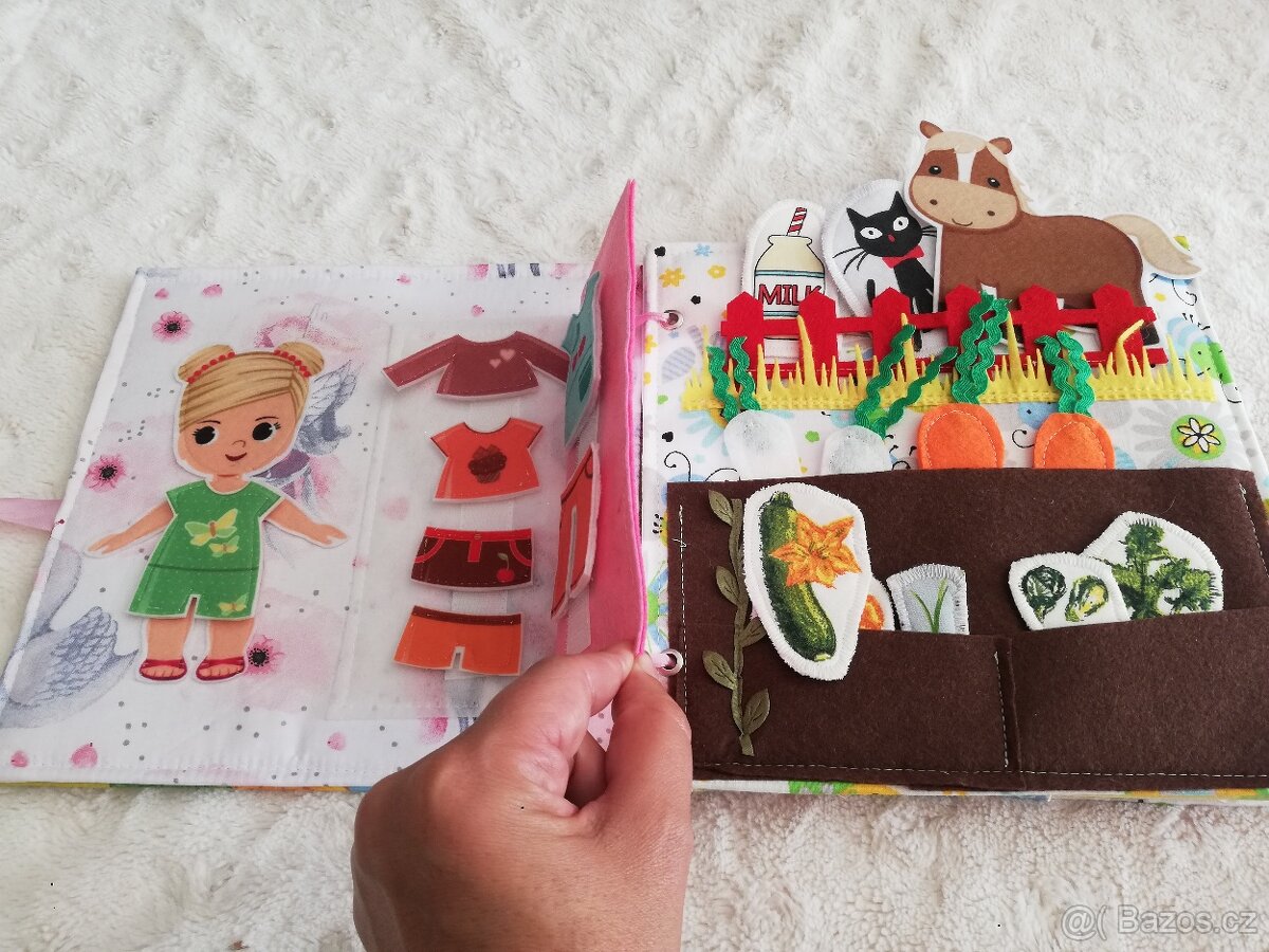 quiet book s panenkou - 2