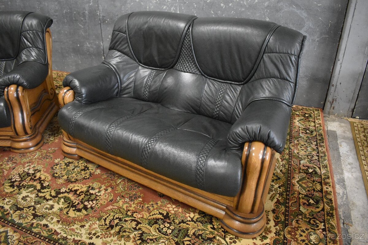 Sedací souprava kožená 2+1 - 2