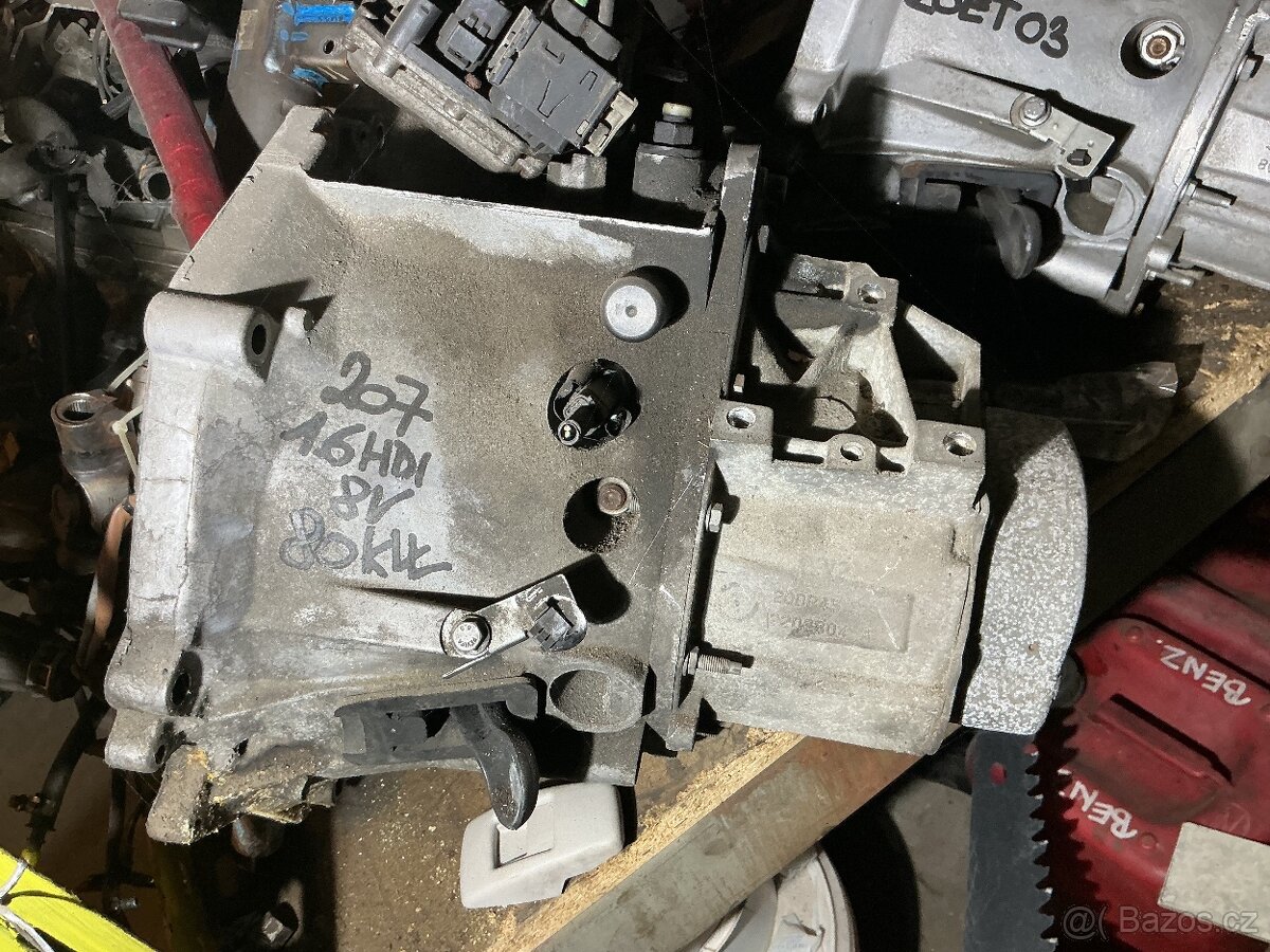 Peugeot 207 1,6 Hdi - prevodovka. - 2