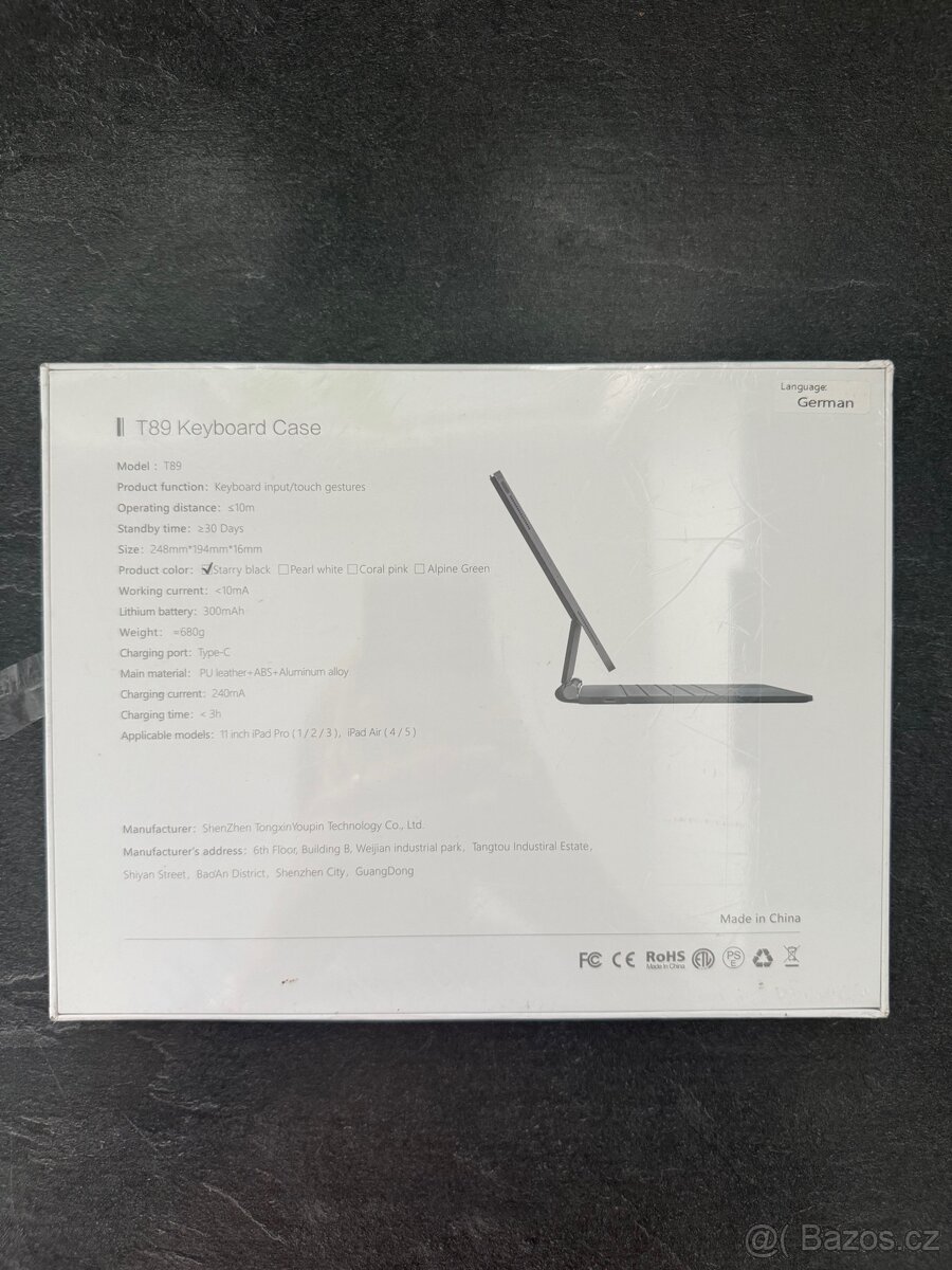 Magnetická kláves s touchp pro iPad Pro 11" / Air 4, 5 - 2