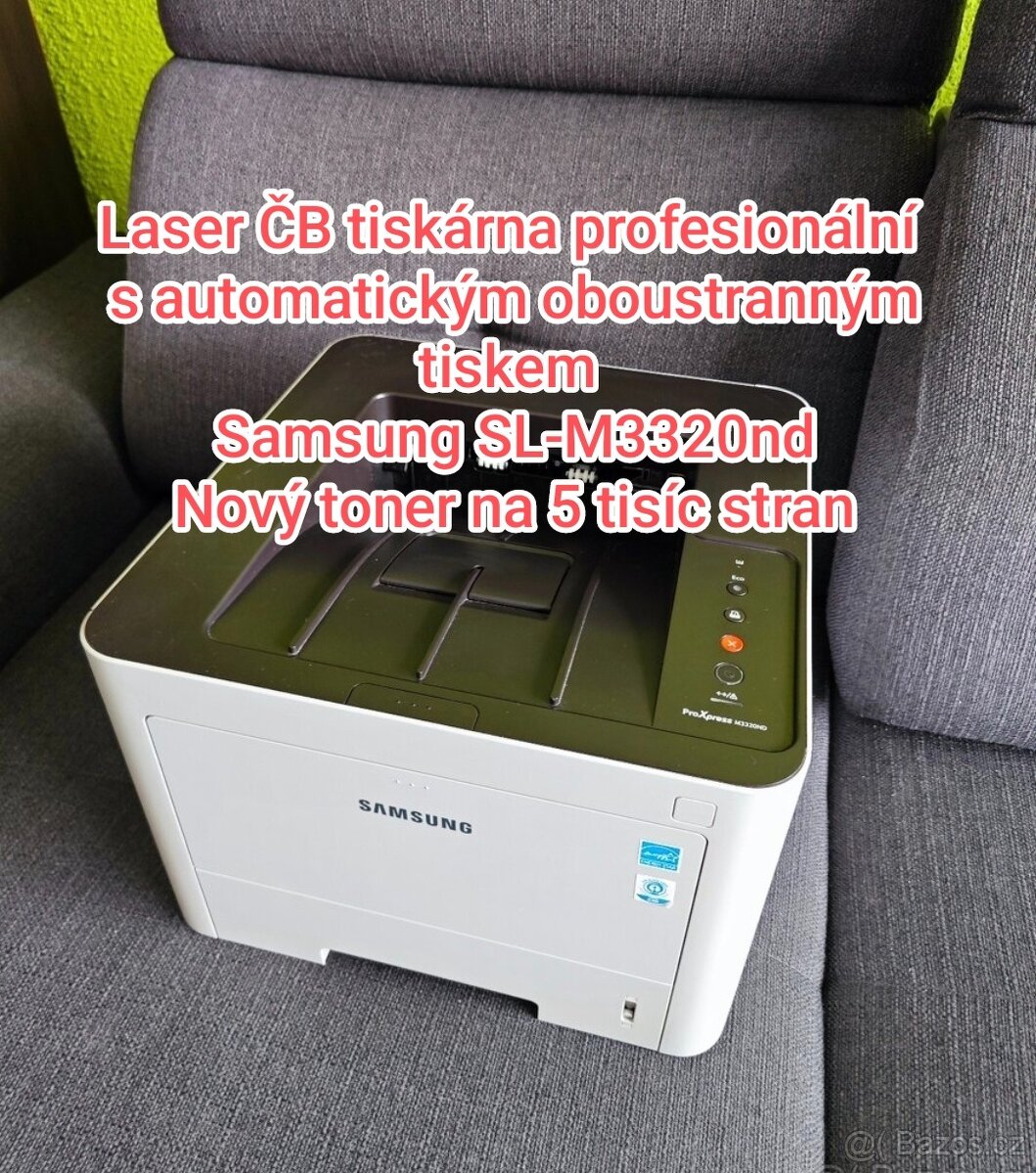 Samsung SL-M3320ND nový TONER 5000 stran| LAN, Duplex - 2