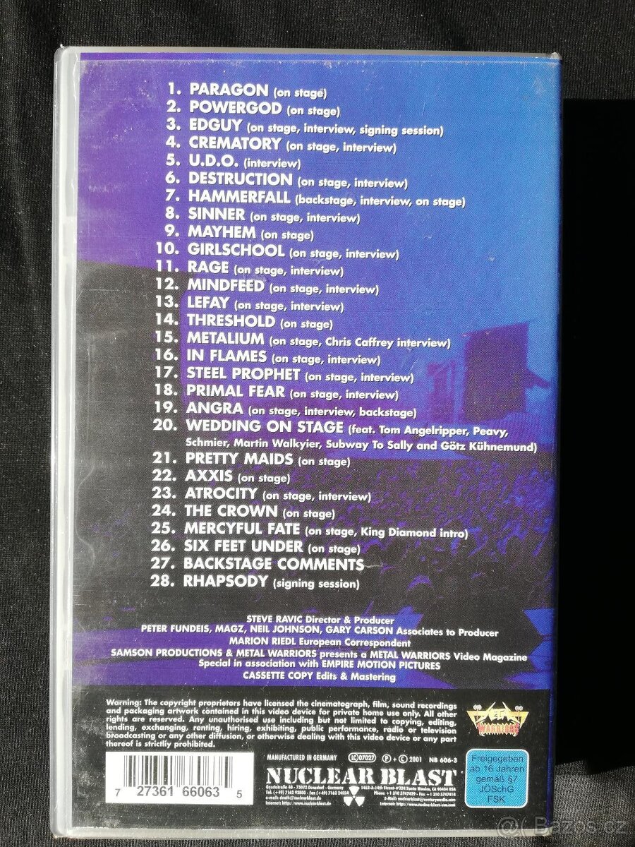 VHS - METAL WARRIORS WACKEN 1999 - 10 YEARS ANNIVERSARY - 2