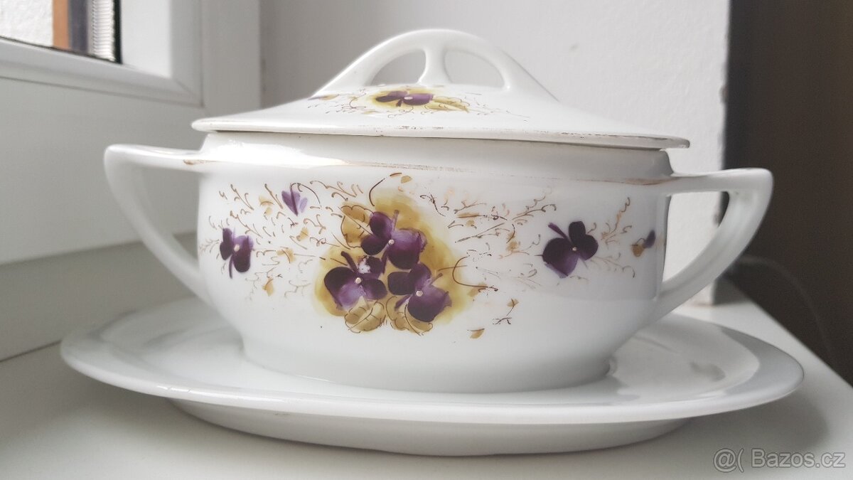 starožitná cukřenka - SECESE - Slavkov - 2