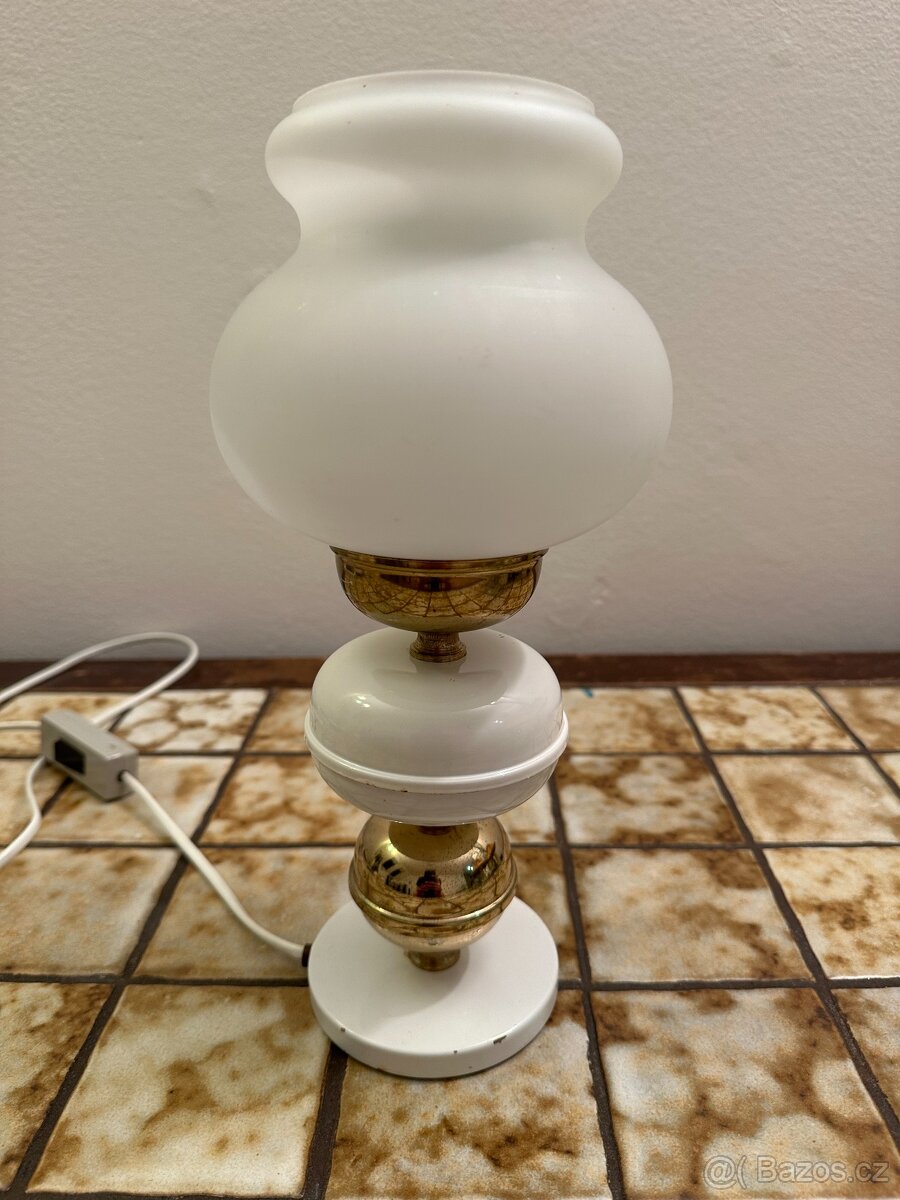 Vintage Stolní Lampa "Lustry KP Kamenický Šenov" - 2