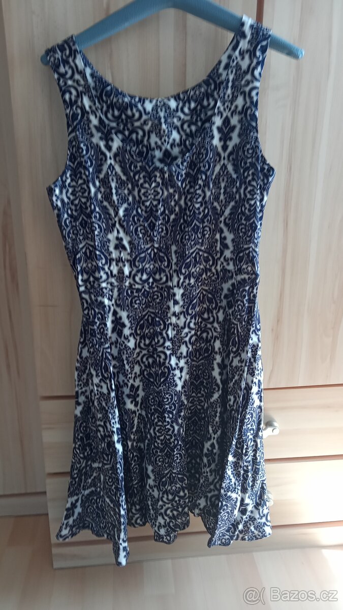 Dámské letní modrobílé šaty vel. 36/S - 2