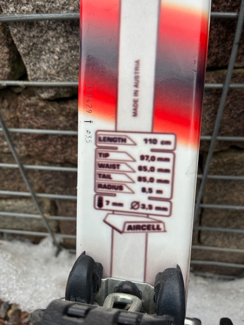 Lyže sjezdové dětské, 110 cm - 2