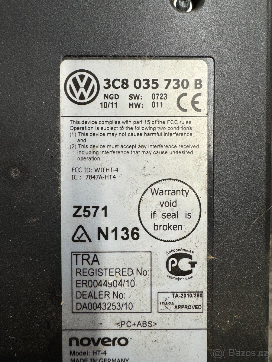 Bluetooth jednotka handsfree VW, Škoda, Seat - 2