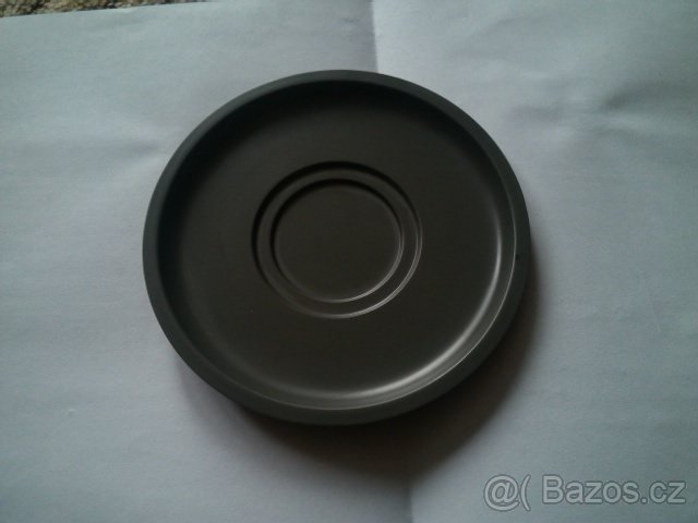 melaminové talířky nové černá linie,průměr 120mm - 2